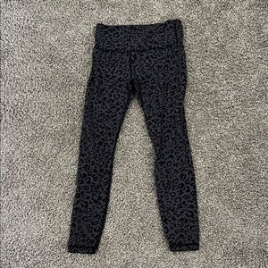 Athleta Black Leopard Print Leggings